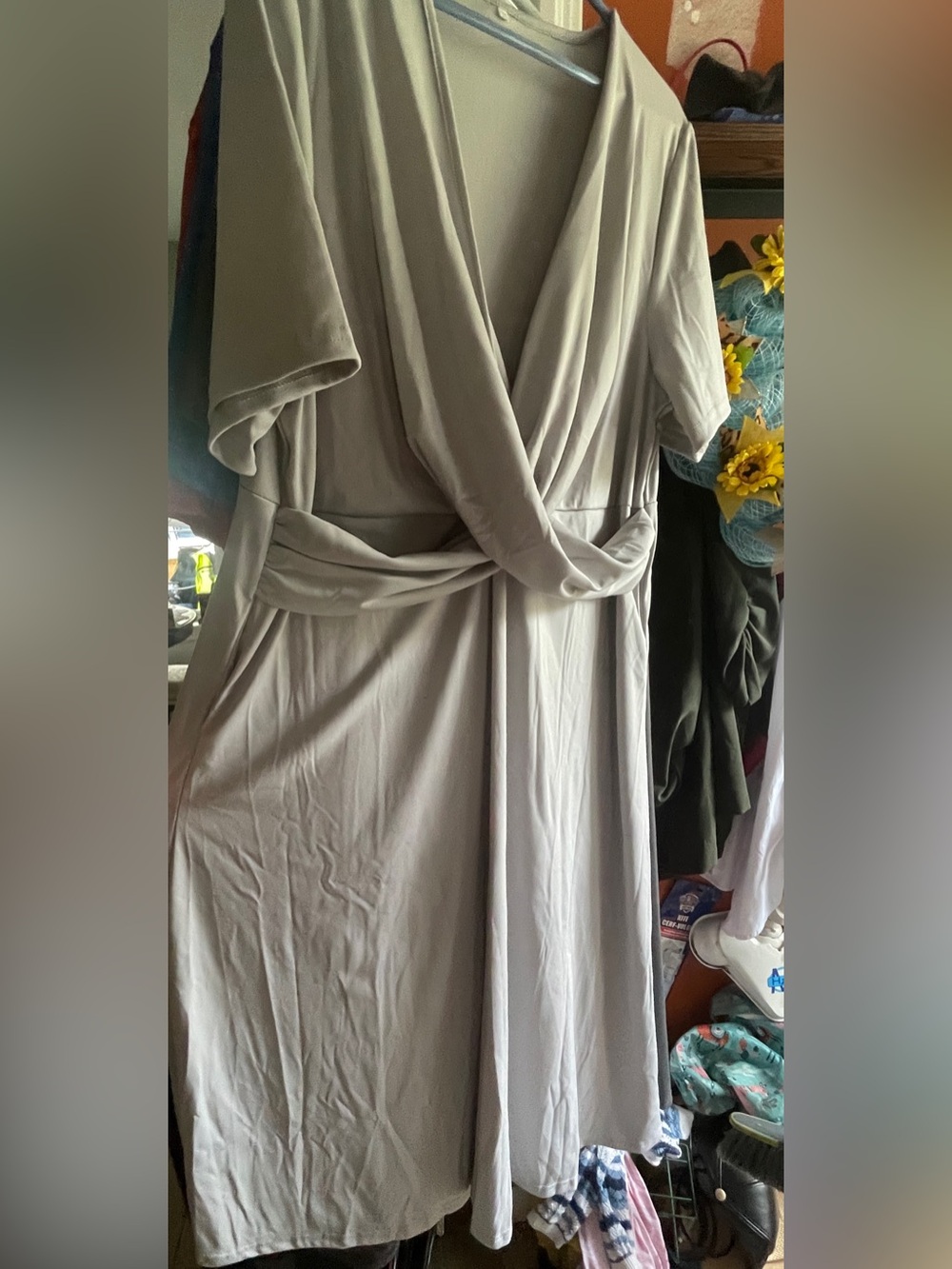 4 Wrap Midi Dresses with Twist Waist